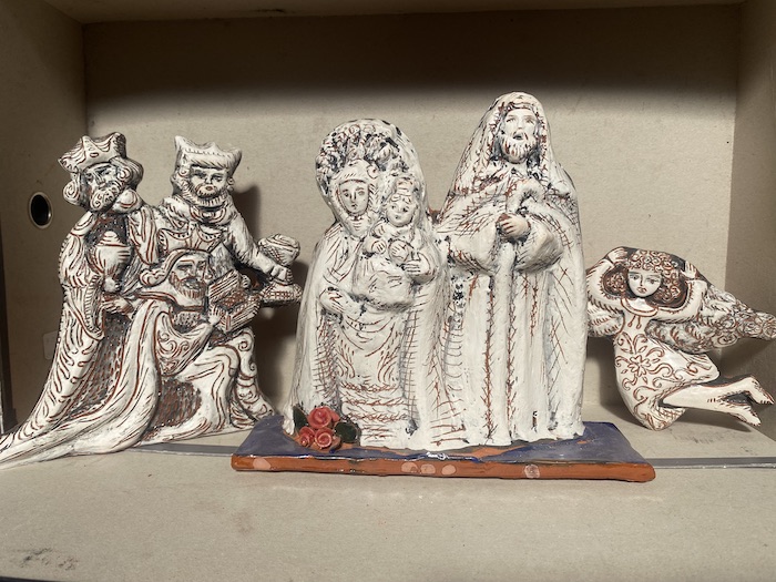 Belén con la virgen del Carrascal, de Cespedosa. En blanco y negro