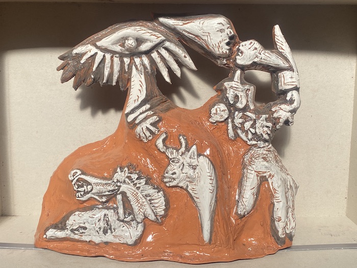 Belén inspirado en el cuadro del Guernica.