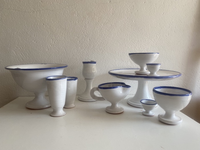 Copas variadas, frutero