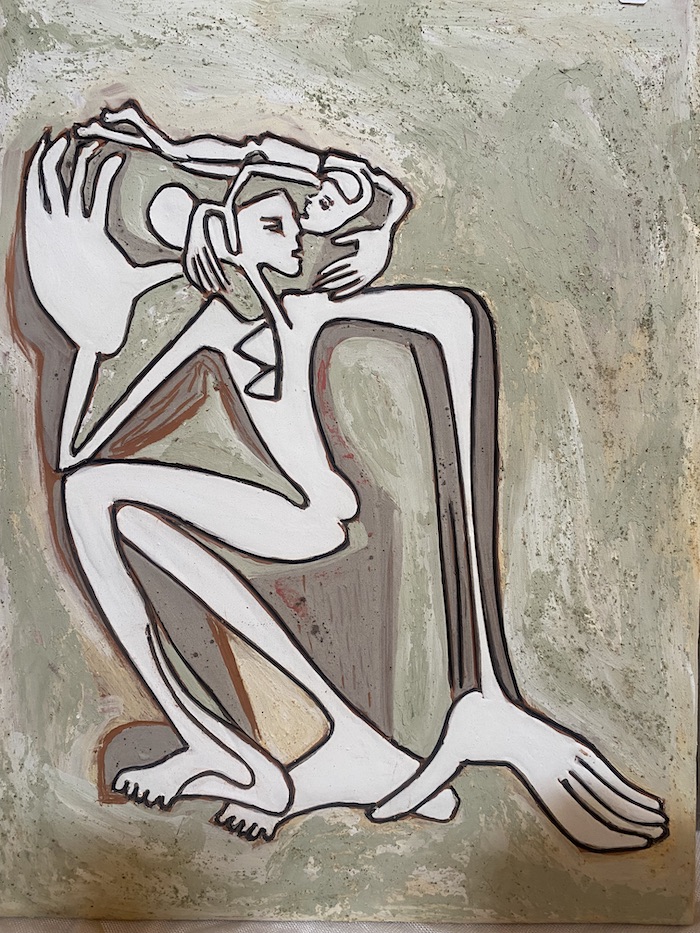 Pintura de la escultura Obsesión