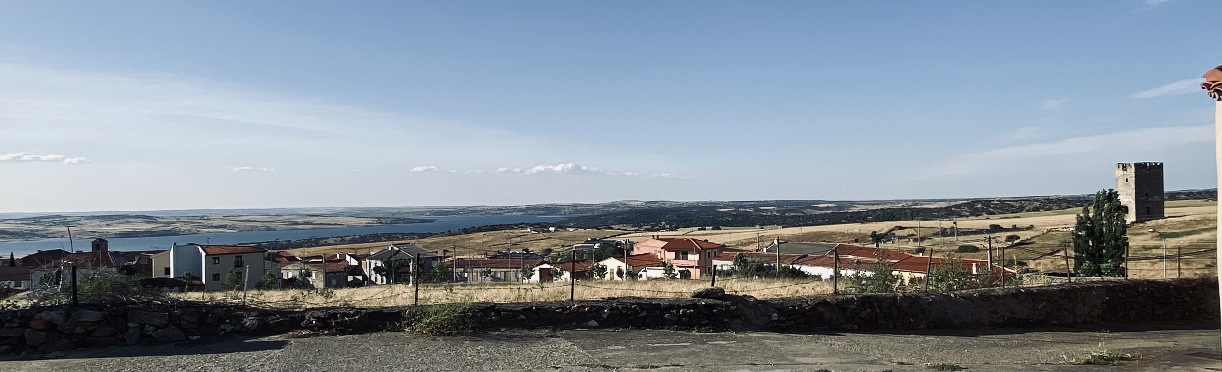 Vista de Cespedosa de Tormes desde el Alto la Horca